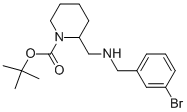 1-BOC-2-[(3-BROMO-BENZYLAMINO)-METHYL]-PIPERIDINE 结构式