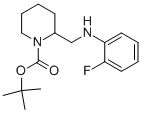 1-BOC-2-[(2-FLUORO-PHENYLAMINO)-METHYL]-PIPERIDINE 结构式