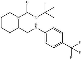 1-BOC-2-[(4-TRIFLUOROMETHYL-PHENYLAMINO)-METHYL]-PIPERIDINE 结构式