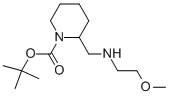 1-BOC-2-[(2-METHOXY-ETHYLAMINO)-METHYL]-PIPERIDINE 结构式