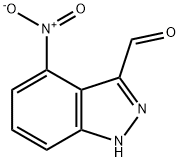 4-硝基-1H-吲唑-3-甲醛 结构式
