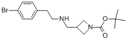 1-BOC-3-([2-(4-BROMO-PHENYL)-ETHYLAMINO]-METHYL)-AZETIDINE 结构式