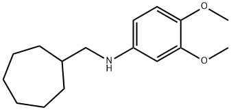 CYCLOHEPTYLMETHYL-(3,4-DIMETHOXY-PHENYL)-AMINE 结构式