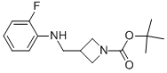 1-BOC-3-[(2-FLUOROPHENYL-AMINO)-METHYL]-AZETIDINE 结构式