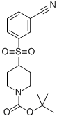 4-(3-CYANO-BENZENESULFONYL)-PIPERIDINE-1-CARBOXYLIC ACID TERT-BUTYL ESTER 结构式