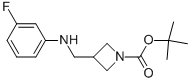 1-BOC-3-[(3-FLUOROPHENYL-AMINO)-METHYL]-AZETIDINE 结构式