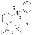 3-(2-CYANO-BENZENESULFONYL)-PIPERIDINE-1-CARBOXYLIC ACID TERT-BUTYL ESTER 结构式