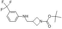 1-BOC-3-([(3-TRIFLUOROMETHYL-PHENYL)-AMINO]-METHYL)-AZETIDINE