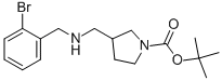 1-BOC-3-[(2-BROMOBENZYL-AMINO)-METHYL]-PYRROLIDINE 结构式