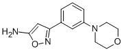 3-(3-MORPHOLIN-4-YL-PHENYL)-ISOXAZOL-5-YLAMINE 结构式