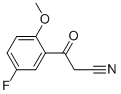 2-CYANO-1-(5-FLUORO-2-METHOXY-PHENYL)-ETHANONE 结构式