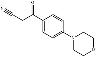 3-(4-N-吗啉基苯基)-3-氧代丙腈 结构式