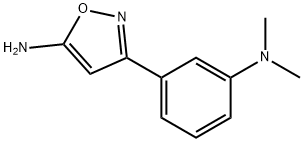 3-(3-(二甲基氨基)苯基)异恶唑-5-胺 结构式