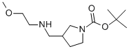 1-BOC-3-[(2-METHOXY-ETHYLAMINO)-METHYL]-PYRROLIDINE 结构式