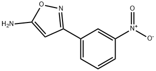 3-(3-硝基苯基)异恶唑-5-胺 结构式