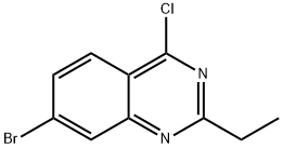 7-BROMO-4-CHLORO-2-ETHYL-QUINAZOLINE 结构式