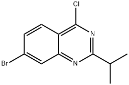 7-BROMO-4-CHLORO-2-ISOPROPYL-QUINAZOLINE 结构式