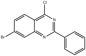 7-BROMO-4-CHLORO-2-PHENYL-QUINAZOLINE 结构式