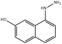 (7-HYDROXY-NAPHTHALEN-1-YL)-HYDRAZINE 结构式