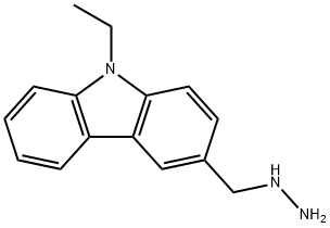(9-ETHYL-9H-CARBAZOL-3-YLMETHYL)-HYDRAZINE 结构式