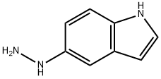 5-肼基-1H-吲哚 结构式