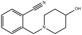2-[(4-羟基-1-哌啶基)甲基]苯腈 结构式