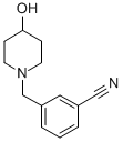3-(4-HYDROXY-PIPERIDIN-1-YLMETHYL)-BENZONITRILE 结构式