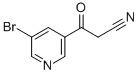 5-溴-3-吡啶基乙酰腈 结构式