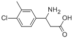 3-AMINO-3-(4-CHLORO-3-METHYL-PHENYL)-PROPIONIC ACID 结构式