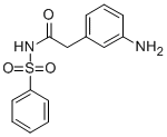 N-[2-(3-AMINO-PHENYL)-ACETYL]-BENZENESULFONAMIDE 结构式