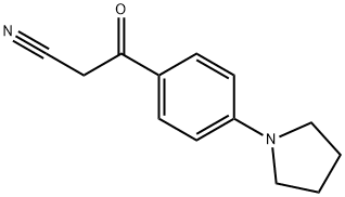 3-氧代-3-[4-(1-	吡咯烷)苯基]丙腈 结构式