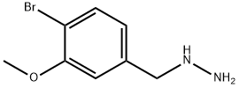 (4-BROMO-3-METHOXY-BENZYL)-HYDRAZINE 结构式