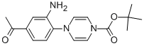 1-BOC-4-(4-ACETYL-2-AMINO-PHENYL)-4H-PYRAZINE 结构式