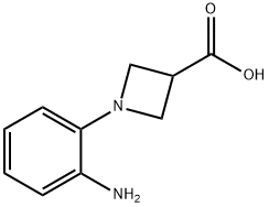 1-(2-氨基苯基)氮杂环丁烷-3-羧酸 结构式