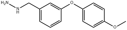 3-(4-METHOXY-PHENOXY)-BENZYL-HYDRAZINE 结构式