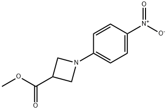 1-(4-NITRO-PHENYL)-AZETIDINE-3-CARBOXYLIC ACID METHYL ESTER 结构式