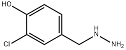 Phenol,  2-chloro-4-(hydrazinylmethyl)- 结构式