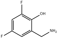 2-(氨甲基)-4,6-二氟苯酚 结构式
