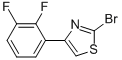 2-BROMO-4-(2,3-DIFLUOROPHENYL)THIAZOLE 结构式