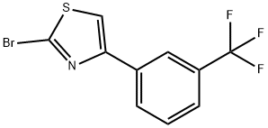 2-溴-4-[3-三氟甲基苯基]噻唑 结构式