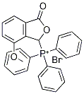 (7-甲氧基-3-氧代-1,3-二氢异苯并呋喃-1-基)三苯基溴化鏻 结构式