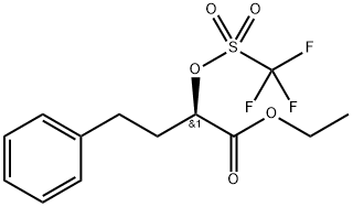 (R)-1-(乙氧羰基)-3-苯基丙基三氟甲磺酸酯 结构式