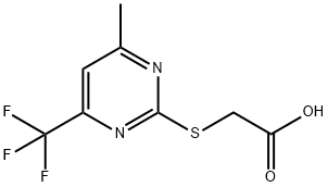 (4-甲基-6-三氟甲基-嘧啶-2-基-磺酰基)-乙酸 结构式