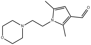 2,5-dimethyl-1-(2-morpholin-4-ylethyl)-1H-pyrrole-3-carbaldehyde 结构式