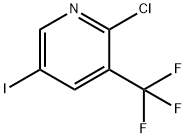 2-氯-5-碘-3-三氟甲基吡啶 结构式