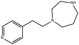 1-[2-(4-吡啶基)乙基]-1,4-二氮杂环庚烷 结构式