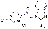 Ethanone,  1-(2,4-dichlorophenyl)-2-[2-(methylthio)-1H-benzimidazol-1-yl]- 结构式