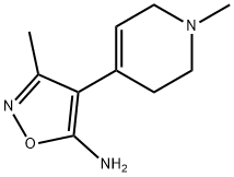3-METHYL-4-(1-METHYL-1,2,3,6-TETRAHYDROPYRIDIN-4-YL)ISOXAZOL-5-AMINE 结构式