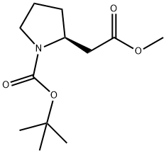 (S)-2-(2-吡咯烷基)乙酸甲酯 结构式