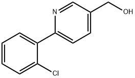 [6-(2-氯苯基)-3-吡啶基]甲醇 结构式